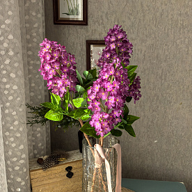 Сирень из холодного фарфора