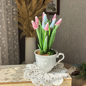 Мускари из полимерной глины